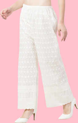 Tanushk Relaxed Women White Trousers