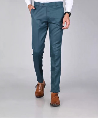 FUBAR Regular Fit Men Light Blue Trousers