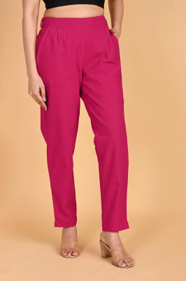 Moirai Regular Fit Women Pink Trousers