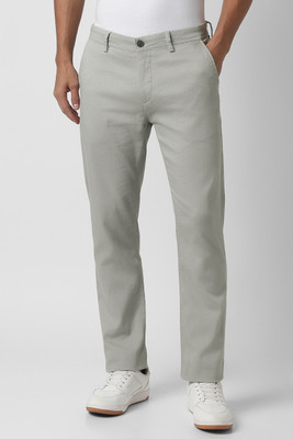 PETER ENGLAND Slim Fit Men Grey Trousers