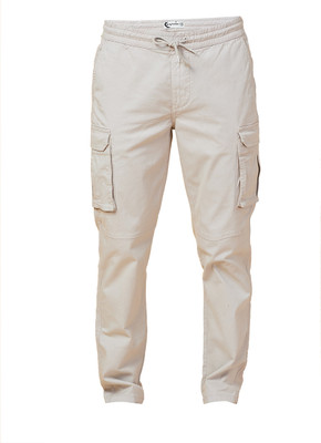 BEING HUMAN Slim Fit Men White Trousers