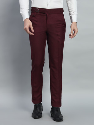 VIVA TRENDZ Regular Fit Men Maroon Trousers