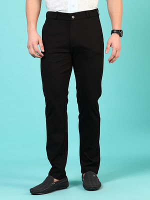 V-MART Regular Fit Men Black Trousers