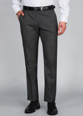 PARK AVENUE Regular Fit Men Grey Trousers