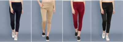 STYLOKAT Regular Fit Women Blue, Beige, Maroon, Black Trousers