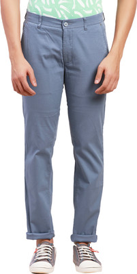 PARX Tapered Men Blue Trousers