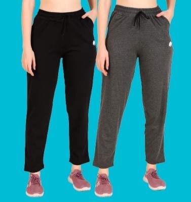 GAA Regular Fit Women Black, Grey Trousers