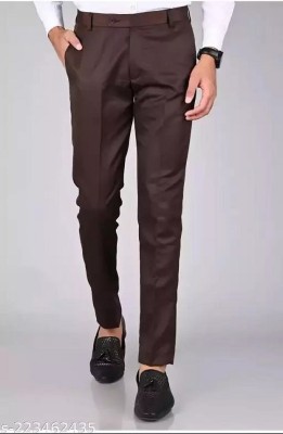 VXnine Regular Fit Men Brown Trousers