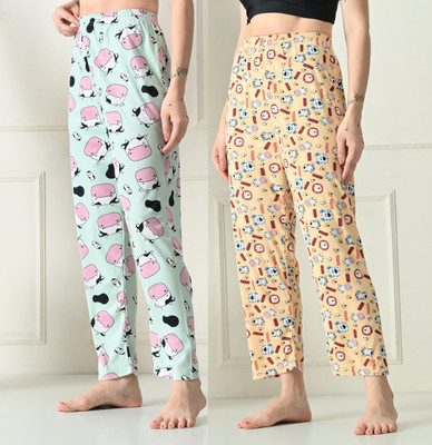 GLADLY Straight Fit Women Light Green, Beige Trousers