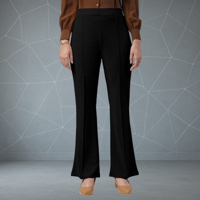 nitafashion Loose Fit Women Black Trousers