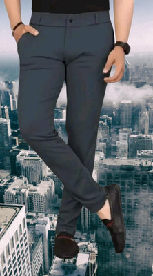 Nitya TrackP Slim Fit Men Grey Trousers