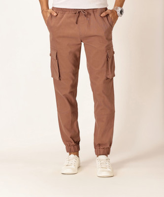 HERE&NOW Regular Fit Men Brown Trousers