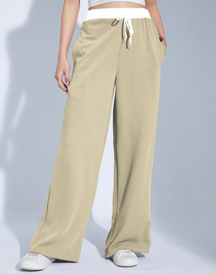 Selvia Relaxed Women Beige Trousers