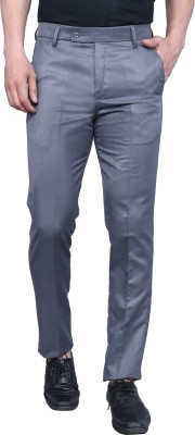 WEAROBICS Regular Fit Men Grey Trousers