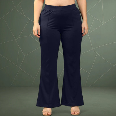 nitafashion Loose Fit Women Dark Blue Trousers
