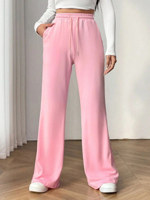 SKD TRENDZ Straight Fit Women Pink Trousers