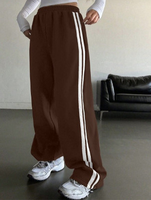 saanvi collection Regular Fit Women Brown Trousers