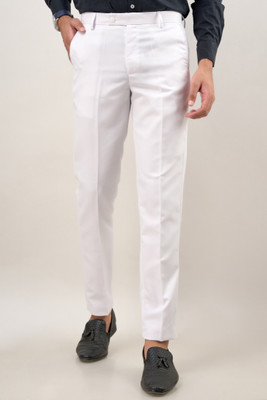 Flix Flows Regular Fit Men White Trousers