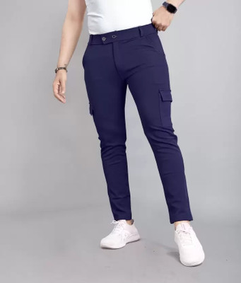 Rehnumaa Regular Fit Men Blue Trousers