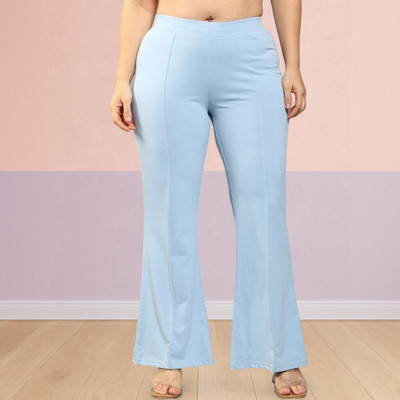 HouseOfCommon Loose Fit Women Light Blue Trousers