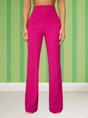 Anitafashion Comfort Fit, Regular Fit Women Pink Trousers