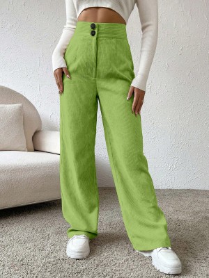 Rajovati Relaxed Women Light Green Trousers