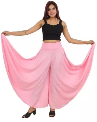 XENERIC Flared Women Pink Trousers