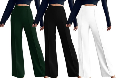 Kintu Parantu Regular Fit Women Green, Black, White Trousers