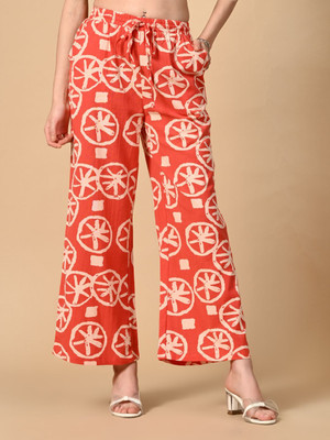OTTAVIA Regular Fit Women Pink, Red Trousers