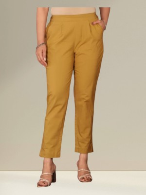 SHREEMEERA Comfort Fit Women Yellow Trousers