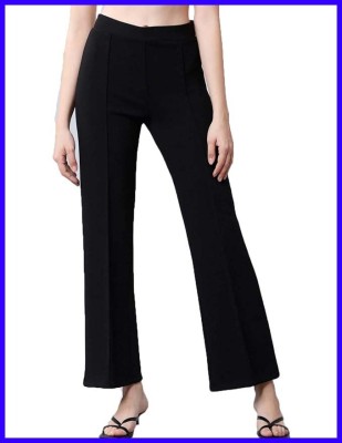 MANSI Regular Fit Women Black Trousers