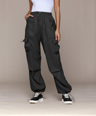 Roadster Regular Fit Women Black Trousers