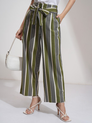 Tokyo Talkies Regular Fit Women Multicolor Trousers
