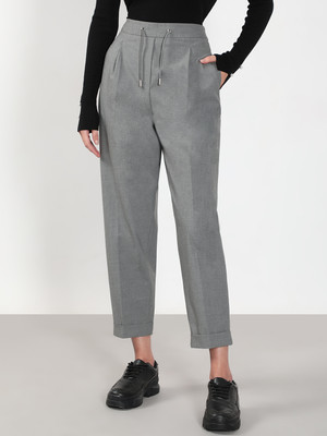 VERO MODA Tapered Women Grey Trousers