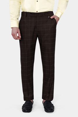 french crown Regular Fit Men Brown Trousers