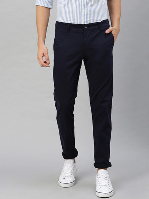 FUBAR Slim Fit Men Dark Blue Trousers