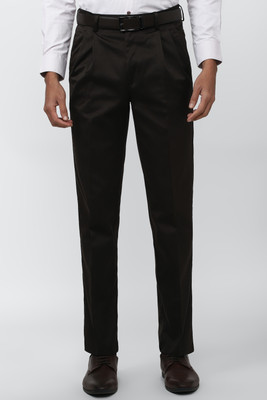 PETER ENGLAND Slim Fit Men Black Trousers