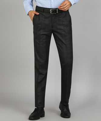 Raymond Slim Fit Men Black Trousers