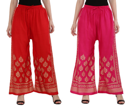 MENSIMPRESSION Relaxed Women Red, Pink Trousers