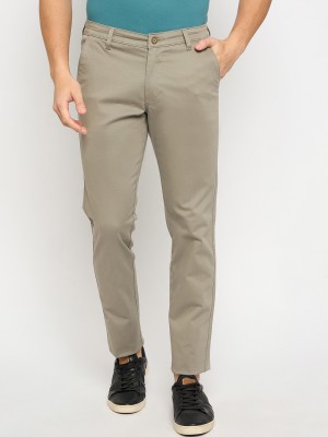 DUKE Slim Fit Men Beige Trousers