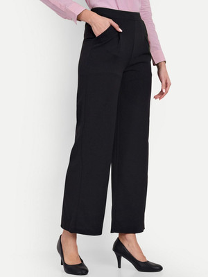NEXT ONE Loose Fit Women Black Trousers