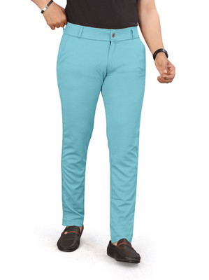 VTEXX Slim Fit Men Light Blue Trousers