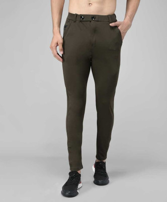 SYFKO Relaxed Men Green Trousers