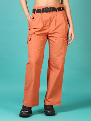 V-MART Regular Fit Women Brown Trousers