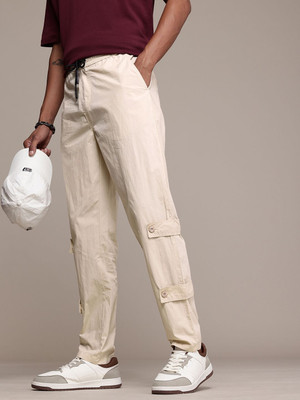 Roadster Loose Fit Men Beige Trousers