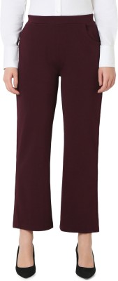 Smarty Pants Flared Women Maroon Trousers