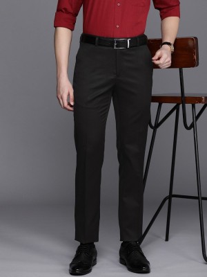 Raymond Slim Fit Men Black Trousers