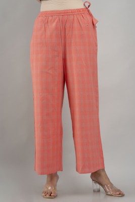 KANCHUK Flared Women Orange Trousers