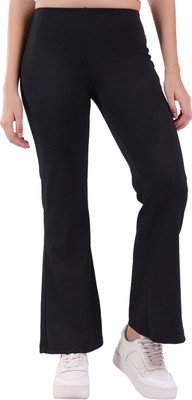 Rianu Regular Fit Women Black Trousers