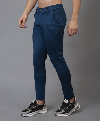 ynam Slim Fit Men Dark Blue Trousers